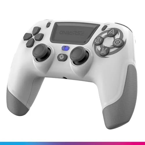 Oniverse Revolt Manette sans fil Bluetooth Blanc Lune PS4 PC Mobile