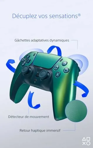 Manette Sony DualSense Chroma Teal PS5 - vue 3