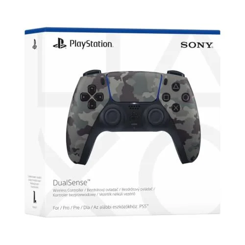 Manette Sony DualSense V2 Gris Camouflage - vue 3