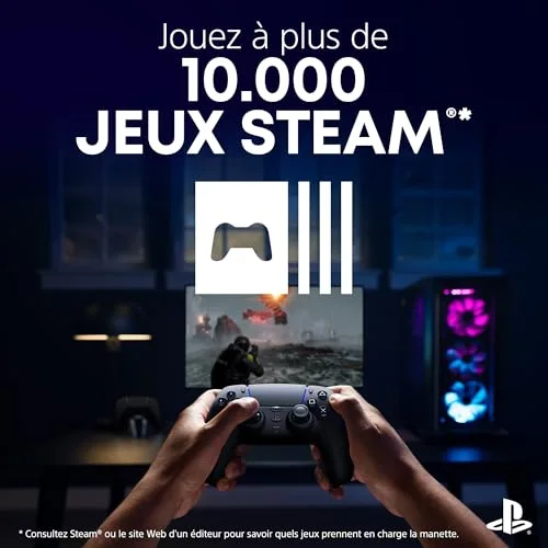 Manette Sony DualSense V3 Midnight Black PS5 - vue 3