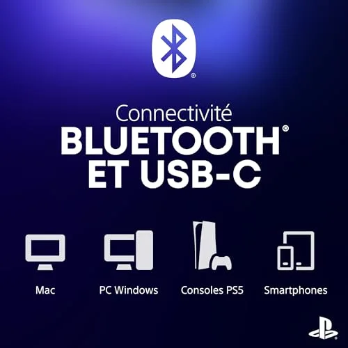 Manette Sony DualSense V3 Midnight Black PS5 - vue 5