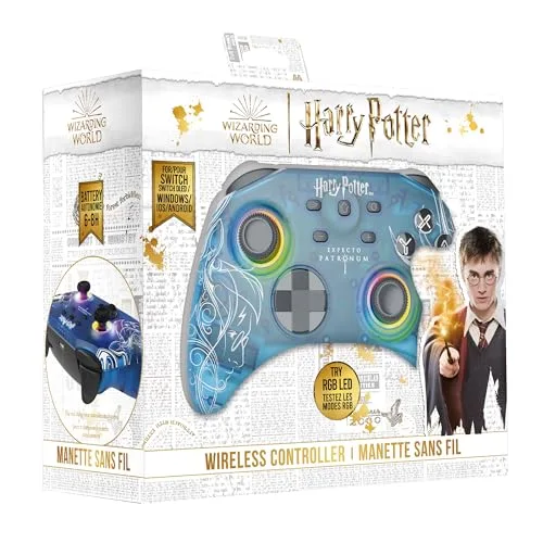 Manette Switch 1&2 - PC Patronus Sans fil RGB Translucide - vue 2