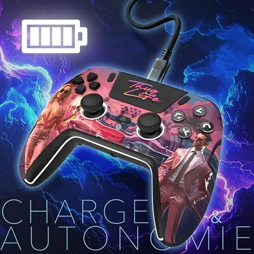Manette Trade Invaders Thug Life Bluetooth LED PS5 - vue 6