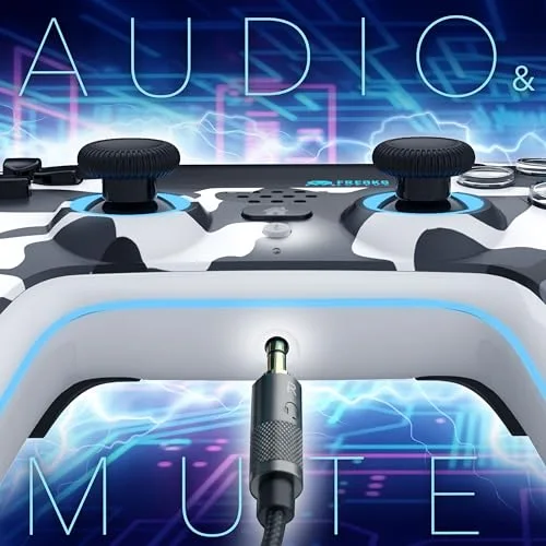 Manette Trade Invaders White Camo Bluetooth PS5 LED - vue 6