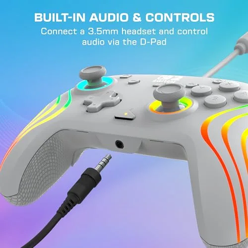 Manette Turtle Beach Afterglow Wave Gris RGB filaire Switch 2 - vue 7