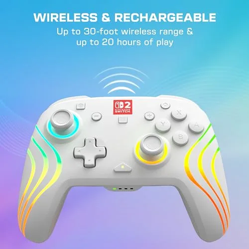 Manette Turtle Beach Afterglow Wave Wireless White RGB - vue 7