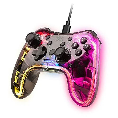 MARS GAMING MGP-C RGB Transparent Manette filaire
