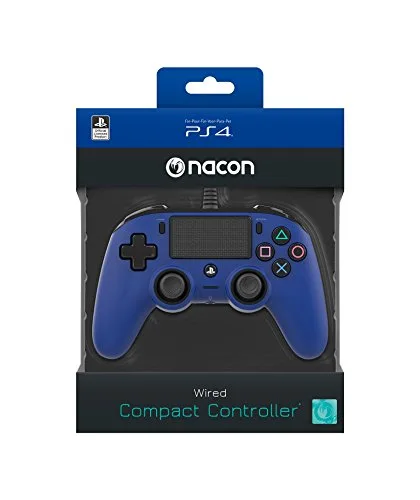Nacon Compact Controller Wired PS4/PC Bleu - vue 4