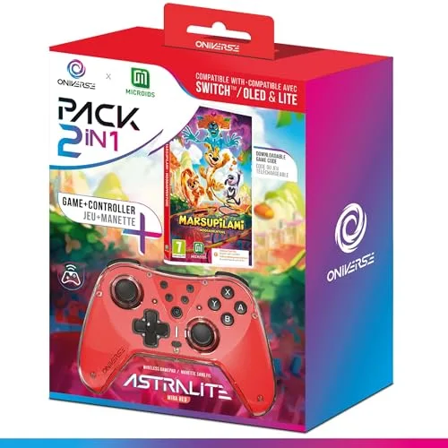 ONIVERSE Astralite Rouge Manette Sans Fil Switch PC Mobile