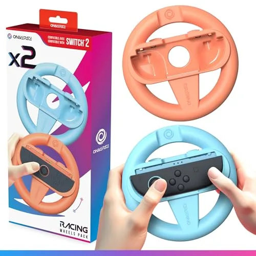 Oniverse Pack 2 Volants de Course pour Nintendo Switch 2 Orange
