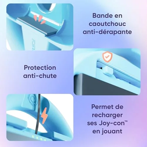 Pack de 2 Volants de Course pour Nintendo Switch 2 - Oniverse - Accessoires pour Mario Kart Supports Volant Orange et - vue 4