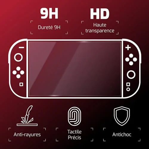 Pack de démarrage - ONLAN - Nintendo Switch 2 - Sacoche noire + Protection décran + Thumbsticks - vue 6