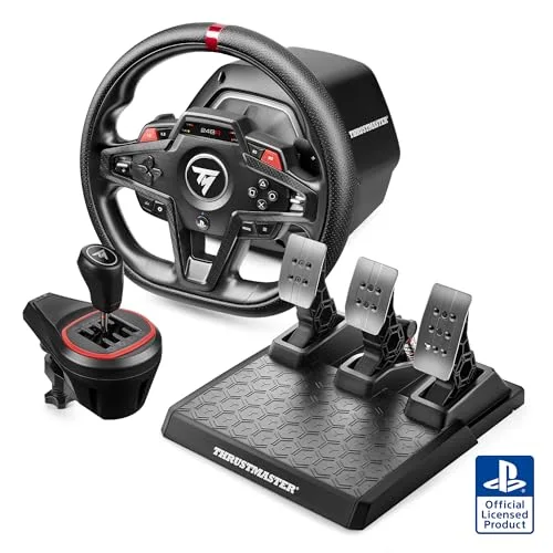 Pack volant - THRUSTMASTER - T248R Shifter Pack - Volant T248R - Levier de vitesse TH8S - Pédalier PC PlayStation - vue 2