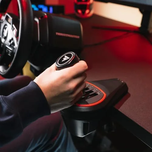 Pack volant - THRUSTMASTER - T248R Shifter Pack - Volant T248R - Levier de vitesse TH8S - Pédalier PC PlayStation - vue 7