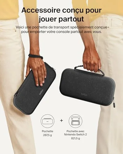 Pochette de transport - BELKIN - Nintendo Switch 2 - Anthracite - vue 4