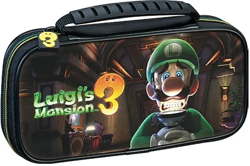 BigBen Luigi's Mansion 3 Pochette Deluxe Noir Nintendo Switch Lite