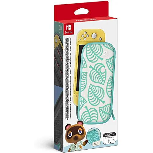 Nintendo Switch Lite Pochette Animal Crossing + film écran