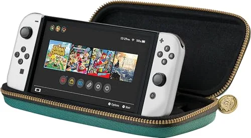 Pochette rigide - NACON - Zelda verte - Protection console - Compatible Nintendo Switch - Support réglable - vue 2