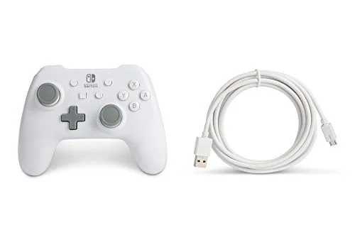 Power A Manette Filaire Blanc Mat Nintendo Switch - vue 8