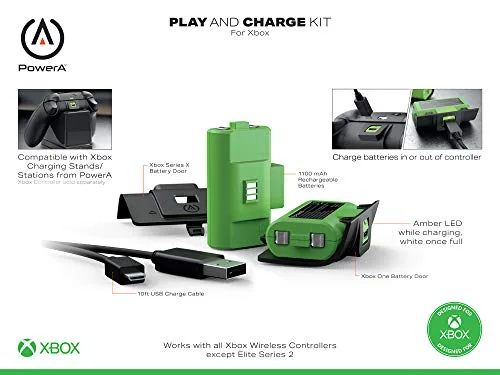 PowerA Kit Charge and Play 2 batteries Xbox Series X/S - vue 2