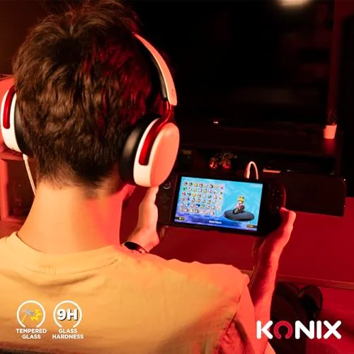 Protection d’écran verre trempé - KONIX - Nintendo Switch 2 - Anti-bulle - Anti-rayures - Indice de dureté 9H - 100 % - vue 3