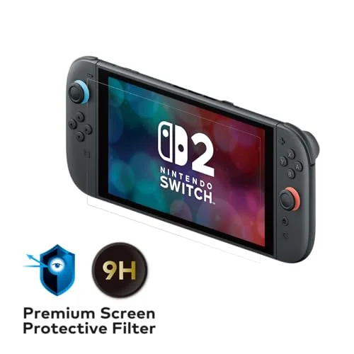 Protection décran verre trempé premium - HORI - Nintendo Switch 2 - Anti-lumière bleue - Indice de dureté 9 h - vue 2