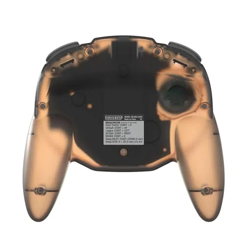 Retro-Bit Tribute 64 2.4GHz Manette sans Fil pour Nintendo 64/Switch/PC/Mac Orange Hawk - vue 4