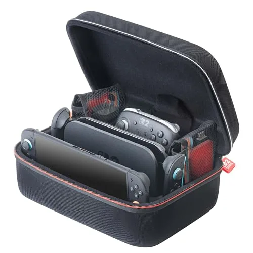 Sac de transport Nintendo Switch 2 - NINTENDO - Boîtier robuste - Protection - Multicolore - Noir - vue 3