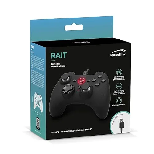Speedlink RAIT Noir USB Manette Switch PC PS3 - vue 7