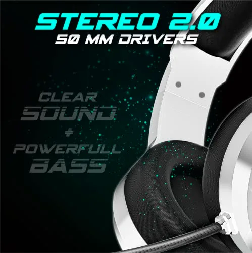 SPIRIT OF GAMER PRO H8 Casque Gaming Blanc RGB - vue 2