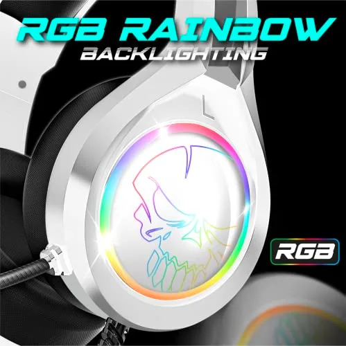 SPIRIT OF GAMER PRO H8 Casque Gaming Blanc RGB - vue 3