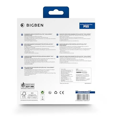 Station de charge Nacon PS5 Dual-Charger blanc 2 manettes - vue 6