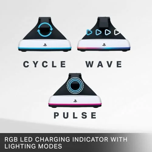 Station de charge - PowerA - Charging Station for PlayStation Portal - RGB - USB-C - Magnétique - vue 4