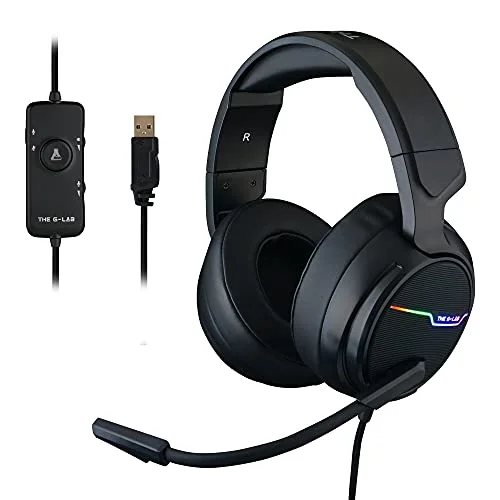 The G-Lab Korp Thallium Casque Gaming 7.1 USB Noir RGB