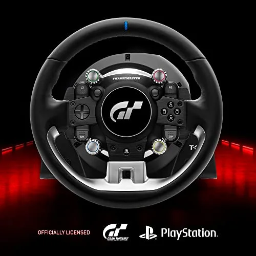 Thrustmaster T-GT II volant sous licence officielle PlayStation 5 et Gran Turismo avec un pédalier 3 pédales (compatible - vue 6