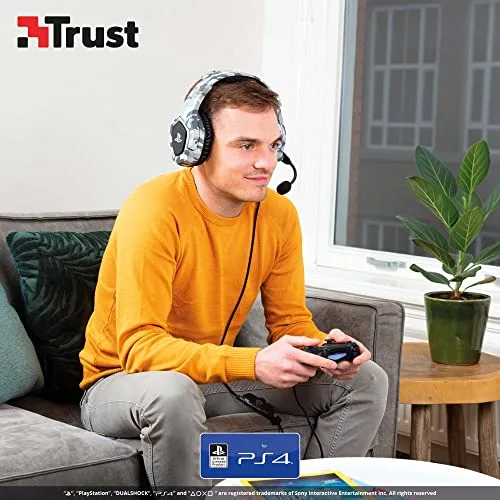 Trust Gaming Casque Gamer PS4 et PS5 avec Licence Officielle pour Playstation GXT 488 Forze-G Microphone Flexible - vue 3