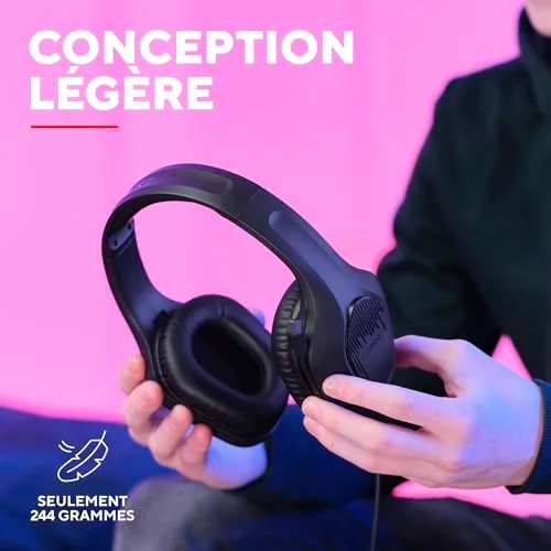 Trust GXT 418 Rayne Casque Gaming Léger pour PC Xbox PS4 PS5 Switch Mobile Transducteurs 50 mm Jack 3.5 mm Câble de 2 m - vue 3