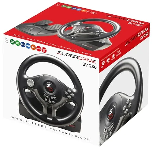 Volant de course - SUPERDRIVE - SV250 - Avec pédalier - Palettes - Vibrations - Multi-plateformes - vue 9
