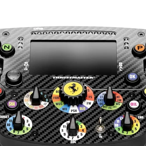 Volant de course - THRUSTMASTER - Ferrari® SF-25 Edition - Add-On compatible bases T598 et T818 - Noir - vue 3