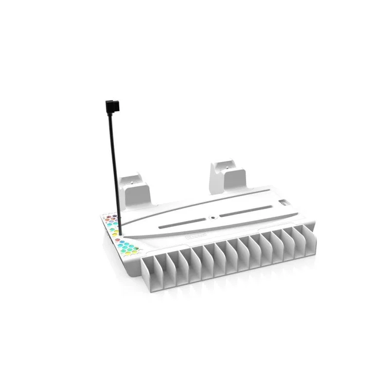 Station de charge ONiVERSE Nexus 5 PS5 LED blanche - vue 3