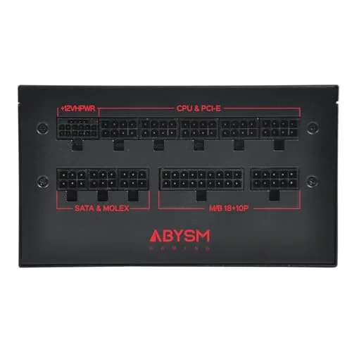 ABYSM Morpheo GX5 850W noir rouge - vue 2