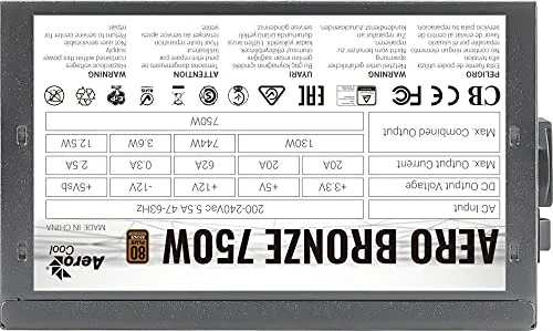 Aerocool AERO Bronze 750W 80+ Bronze - vue 6