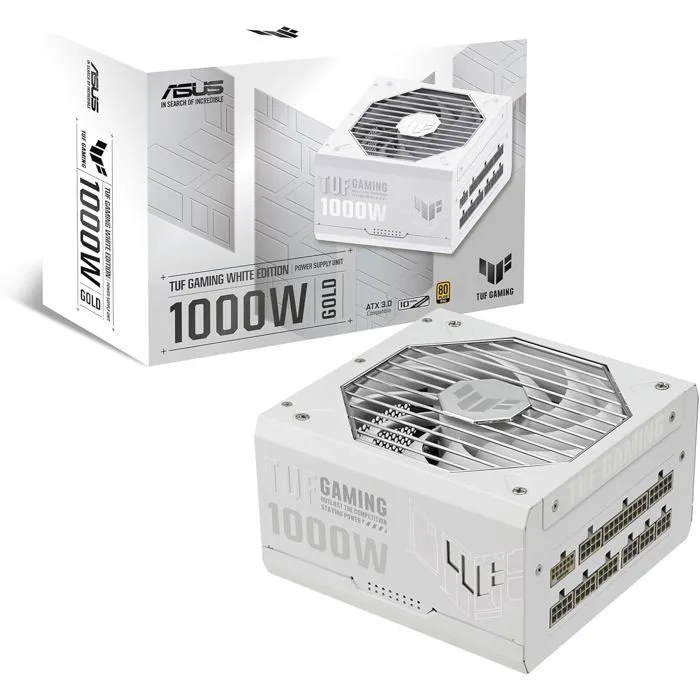 ASUS TUF Gaming 1000W Gold White Edition 80+ Gold ATX 3.0