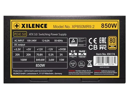 Alimentation PC - XILENCE - Performance X - 850W - ATX 3.0 80+ GOLD - Gestion des câbles - vue 5