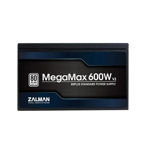 Alimentation PC - ZALMAN - MegaMax 600W V2 (80Plus 230V EU) (ZM600-TXIIV2) - vue 3