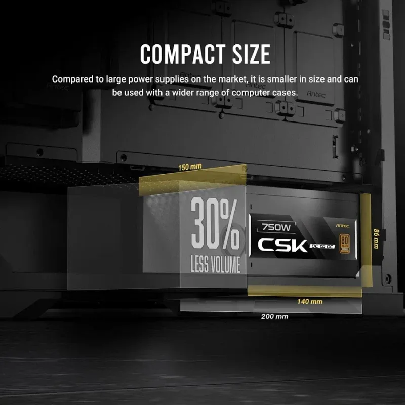 Antec ATX 750W - 80+ Bronze - CSK750DC EC Noir - image 3