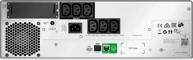 Alimentation APC SMTL1500RMI3UC 1,35 kW Lithium-Ion Rack 3U Certifié CE - image 5