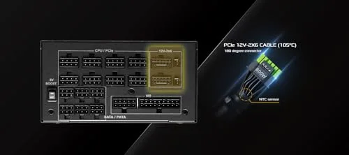 ASRock Phantom Gaming PG-1600G 1600W 80+ Gold modulaire - vue 7