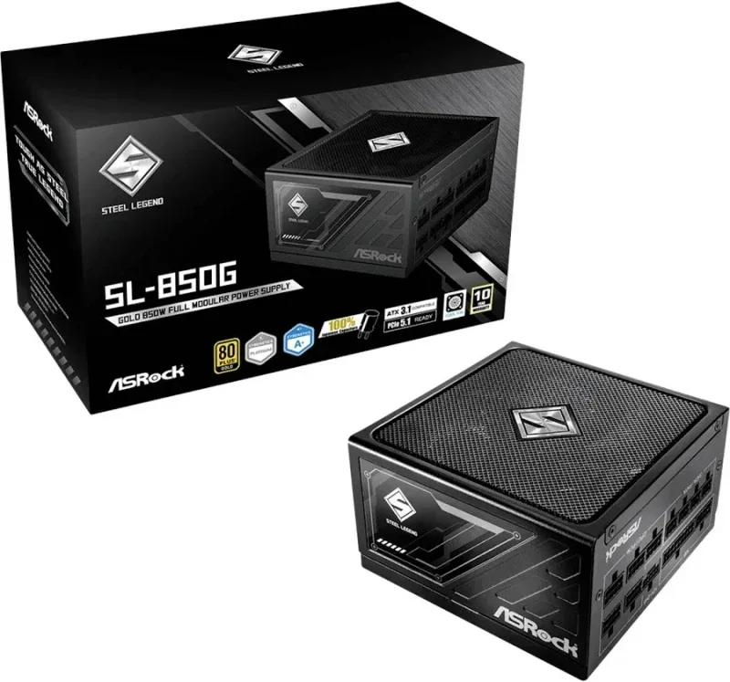 ASRock ATX 850W - 80+ Gold - Steel Legend SL-850G Noir - image 3