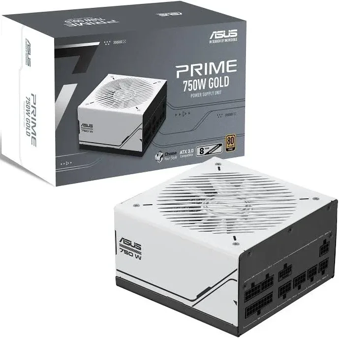 ASUS Prime 750W Gold ( AP-750G ) bloc d'alimentation 20+4 broches ATX ATX Noir, Blanc - image 4
